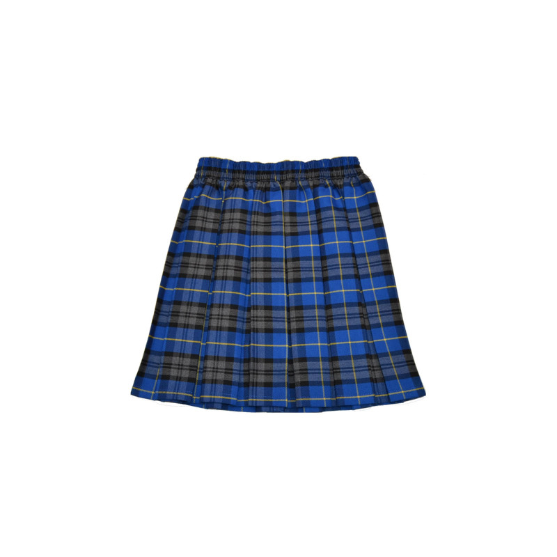 Audley Juniors Royal/Gold Tartan Skirt